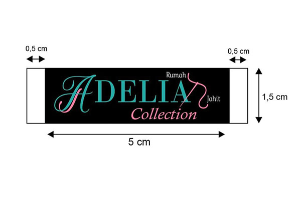 Desain Label Baju Adelia