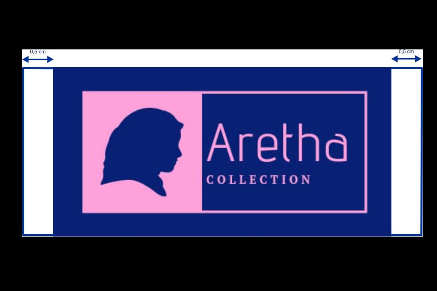 Desain Label Hijab Aretha
