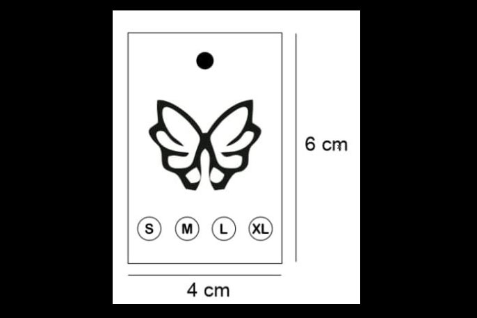 Desain Label Kemeja Butterfly