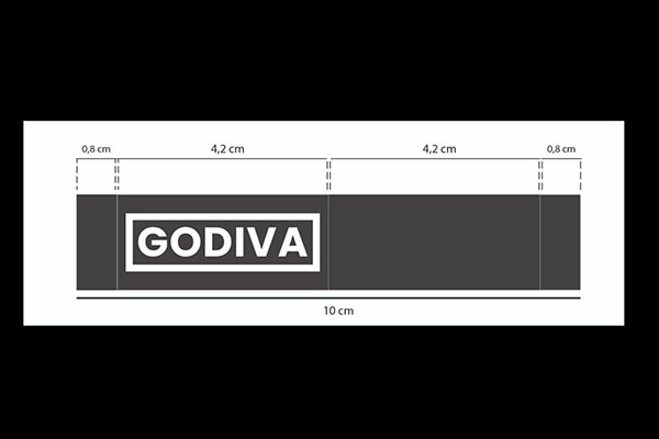 Desain Label baju Godiva