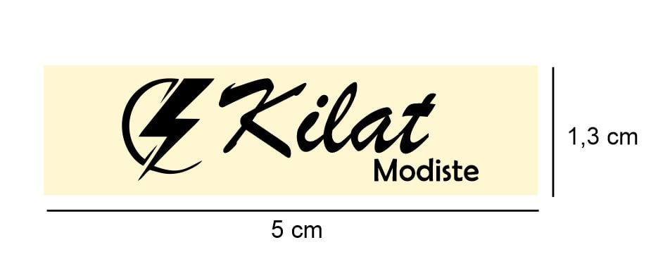Desain Label Gamis Kilat