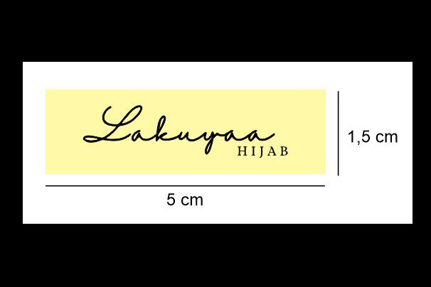 Desain Label Hijab Lakuya