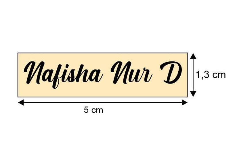 Desain Label Baju Nafisha
