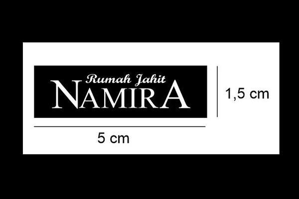 Desain Label Hijab Namira