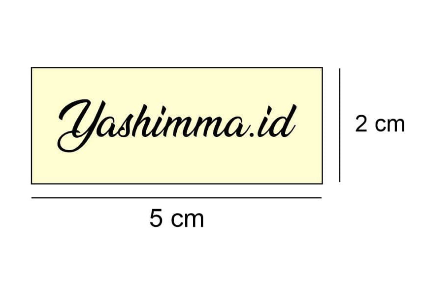 Desain Label Jilbab Yashima