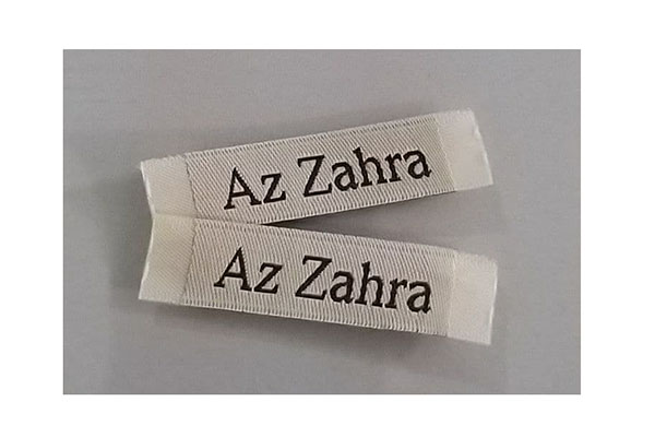 Sample / Preview Label Baju azahra