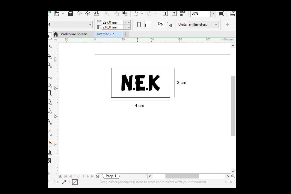 Sample / Preview Label Kaos Nek