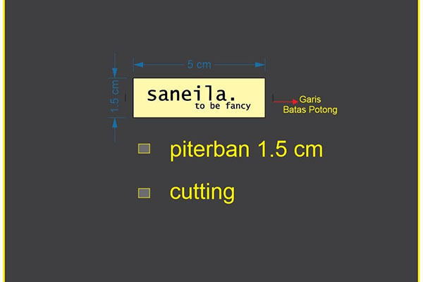 Sample / Preview Label Brand Saneila