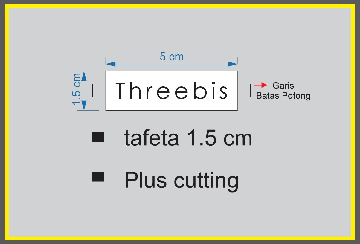 Sample / Preview Label Baju Threebis