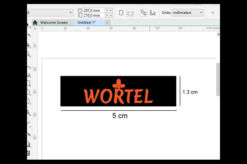 Sample / Preview Label Merk Wortel