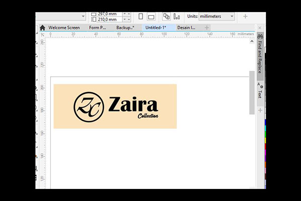 Sample / Preview Label Hijab Zaira